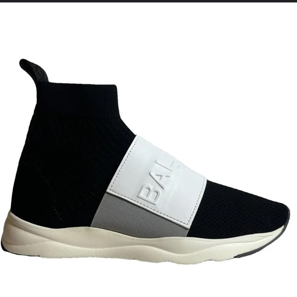 Balmain Cameron sock Sneakers 37.5D black/white - Picture 1 of 16